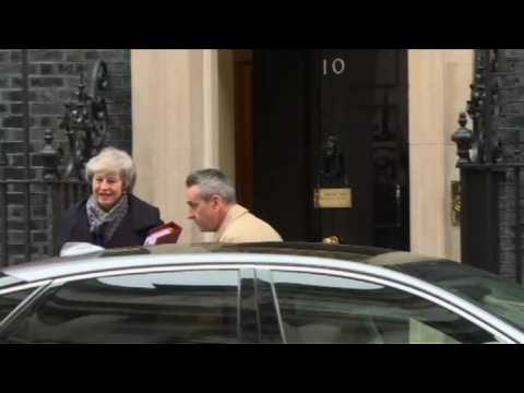 Theresa May heads to Parliament morning after bruising defeat