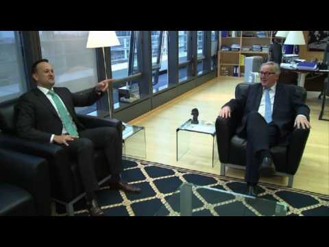 Irish PM Varadkar meets EU's Juncker for talks in Brussels