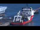 Boat carrying body from Sala plane wreckage docks in UK