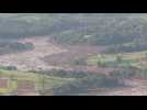 Aerial images after a dam collapse in Brazil