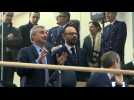 French PM Edouard Philippe visits Eurotunnel site