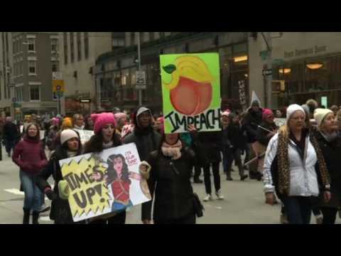 Women's March Alliance holds protest in New York