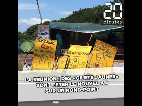 Des «gilets jaunes» réunionnais s'apprêtent à fêter le Nouvel An sur un rond-point