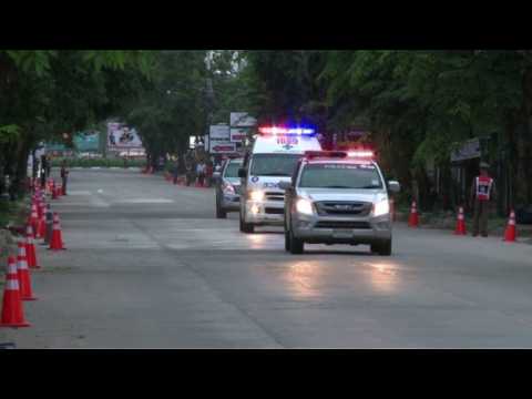 Three more Thai children rescued from cave arrive at hospital