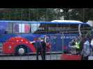 World Cup: France leave hotel for semi-final match