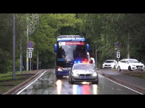 Football/WC-2018: Germany's World Cup squad arrives at team base