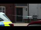 Police cordon in front of house where Novichok couple found ill