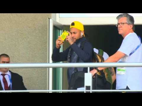 World Cup: Brazil arrive at hotel ahead of France clash