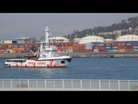 'Open Arms' ship arrives in Barcelona with 60 migrants on board