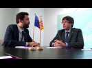 Puigdemont meets with Catalan parliament speaker in Brussels