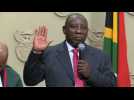 Cyril Ramaphosa sworn in as South African president