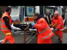Amateur video shows injured at scene of Macerata shootings