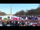 Thousands in Washington join second Women's March against Trump