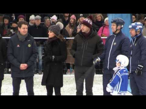 Britain's Prince William and Kate in Sweden on official visit