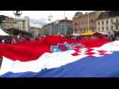 Croatia fans in Zagreb raring to go for England World Cup semi