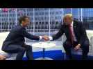 Trump and Macron hold bilateral meeting on day 1 of NATO summit