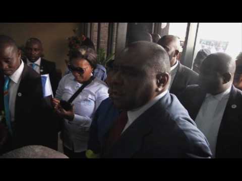 DR Congo ex-warlord Bemba returns home ahead of election