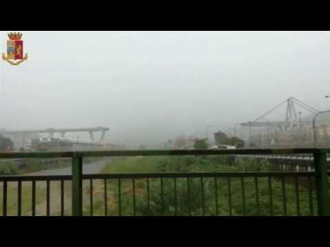 Motorway viaduct collapses in Genoa