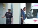 Alexei Navalny leaves Moscow police station after being detained