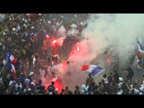 Parisians celebrate World Cup win on the Champs-Elysées (2)
