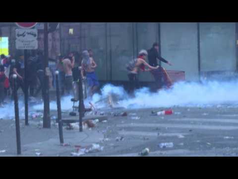 Celebrations turn violent in Paris after France's World Cup win