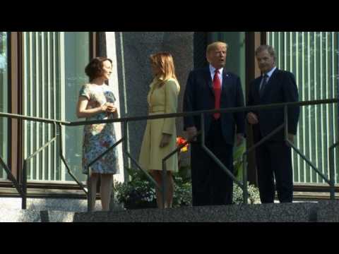 Trump arrives at presidential residence ahead of Putin summit