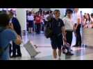 World champions France head home from Moscow airport