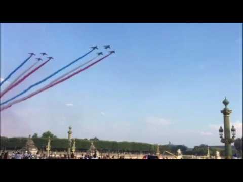 World Cup-winning France team welcomed home with flyover