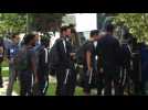 World Cup: France team leaves hotel to head to stadium for final