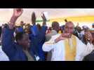 IBK supporters in Bamako celebrate his presidential win
