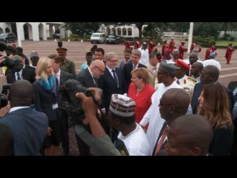 Angela Merkel meets Nigerian President in Abuja