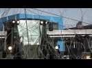 US soldiers add barriers at Mexico border as migrants approach