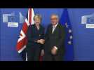 May and Juncker meet for talks on Brexit