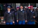 Crew bids farewell ahead of manned space mission launch