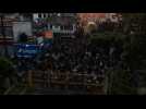 Drone images of Salvadoran migrants at Guatemala-Mexico border