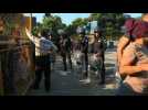 Migrants cross border from Guatemala to Mexico