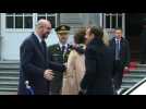 Charles Michel welcomes Emmanuel Macron to Brussels