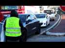 French anti-fuel hike protesters block access to petrol station