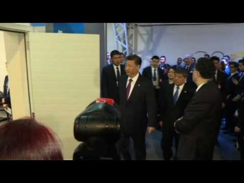 China’s Xi arrives to meet with France’s Macron at G20