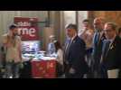 Catalan MPs arrive to vote on new regional separatist leader