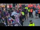 Crowd arrives in Windsor for the royal wedding