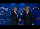 Mark Zuckerberg arrives at EU parliament for hearing