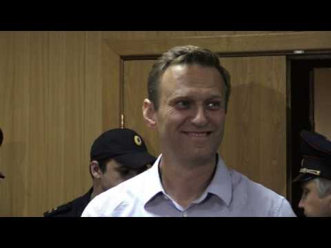Russian opposition leader Navalny sentenced to month for protest