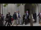 Members of Catalan Parliament arrive in court in Madrid