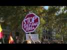 Protesters rally against Catalan independence in Barcelona