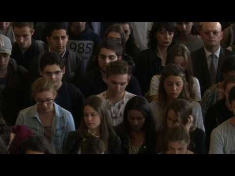 Marseille med school holds minute's silence for attack victims