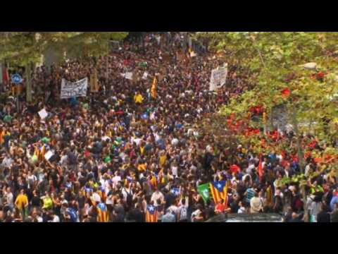 Catalonia: Protest against referendum police crackdown