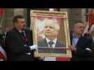 Poles mark eight years since president’s jet crashed in Russia