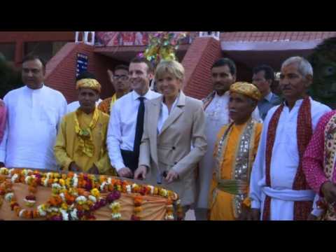 France's Macron arrives in Agra for visit to Taj Mahal