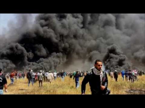 Clashes erupt as protests begin along Gaza border